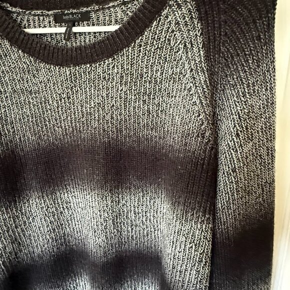 EUC Bobi Black Gradient Black Grey Sweater - Picture 4 of 4